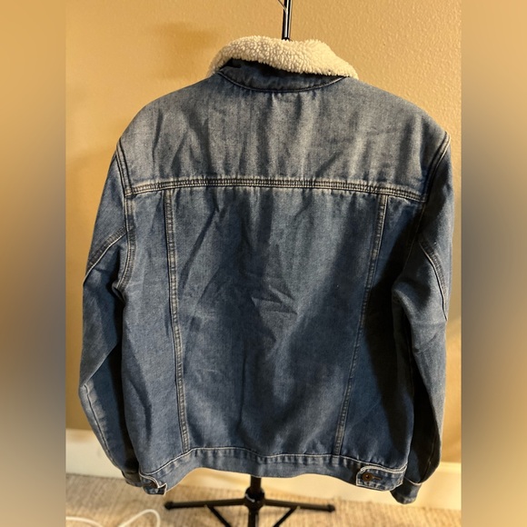 Triot Los Angeles Sherpa Lined Denim Jacket Men’s Medium - Picture 3 of 3